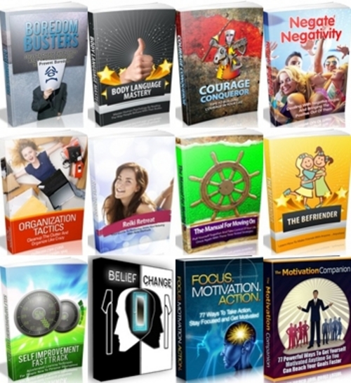 Product picture Self Improvement Series # 3 - 12 Ebooks with MRR