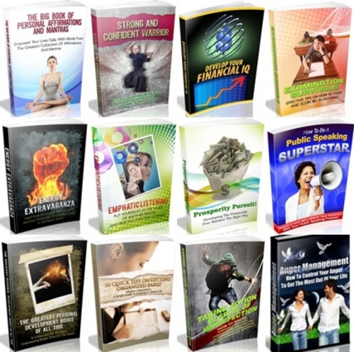 Product picture Self Improvement Series # 6 - 12 Ebooks with MRR