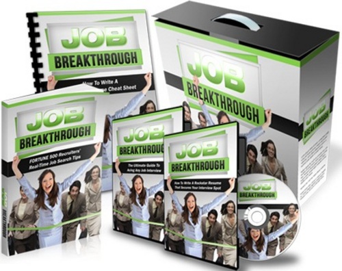 Product picture Job Breakthrough - Instruction Videos Pdf and Articles with MRR