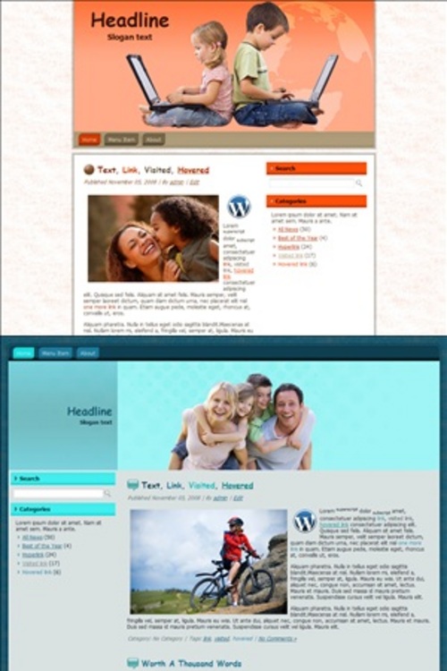 Product picture Child & Family Themes - HTML & WordPress Themes with PLR