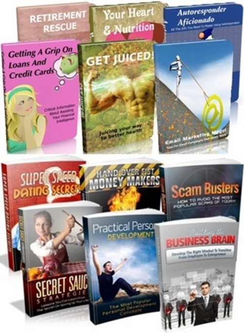 Product picture Infinite Rights PLR Package - 12 eBooks with PLR