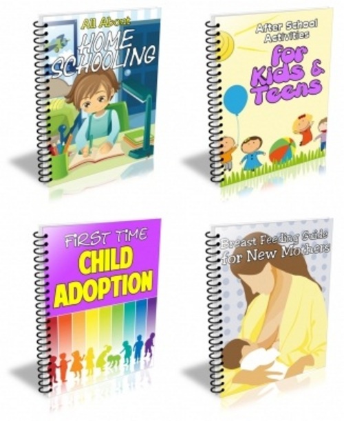 Product picture Kids PLR Pack - 4 Ebook with PLR
