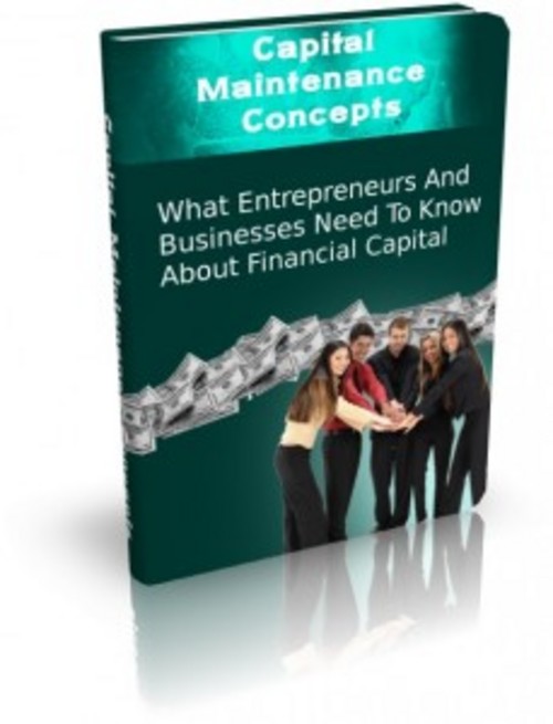 Product picture Capital Maintenance Concepts - eBook with MRR