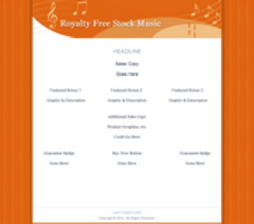 Product picture Stock Music Sales Page HTML Template with MRR