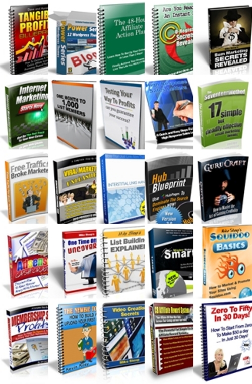 Product picture Mike Steup eBook Bundle - 25 eBooks with MRR