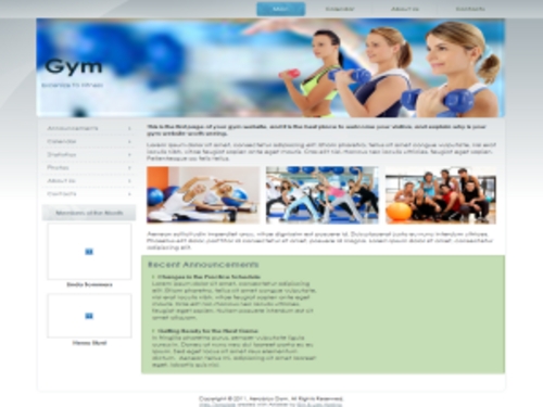 Product picture Gym Fitness Website Templates with PLR