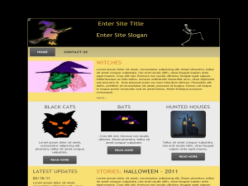 Product picture Halloween Website Templates # 2 with PLR