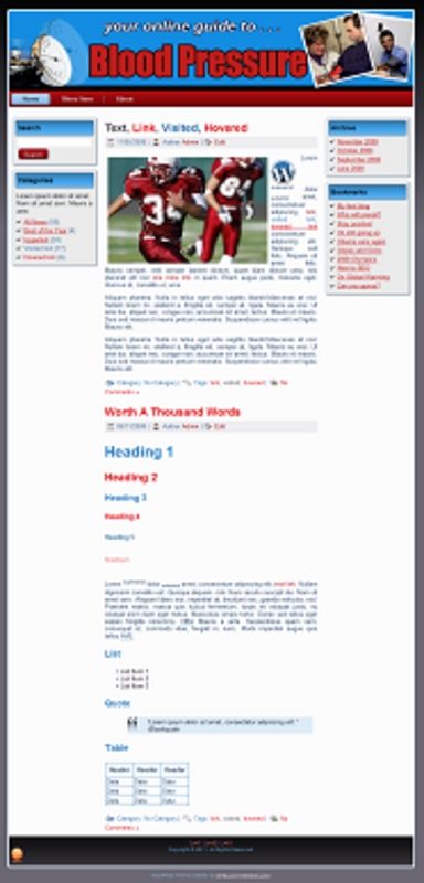 Product picture Blood Pressure Templates with PLR