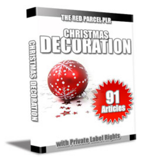 Product picture 91 Christmas Decoration PLR Articles - Articles with PLR