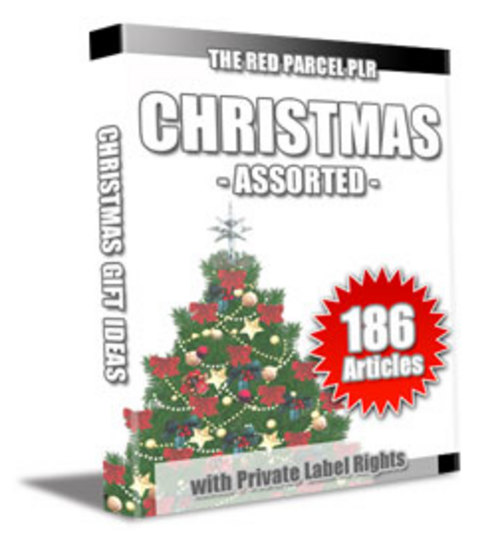 Product picture 186 Christmas Assorted PLR Articles - Articles with PLR