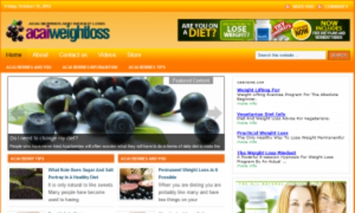 Product picture Acai Weight Loss Blog - WordPress Blog with PLR