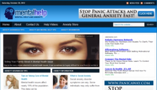 Product picture Mental Help Blog - WordPress Blog with PLR