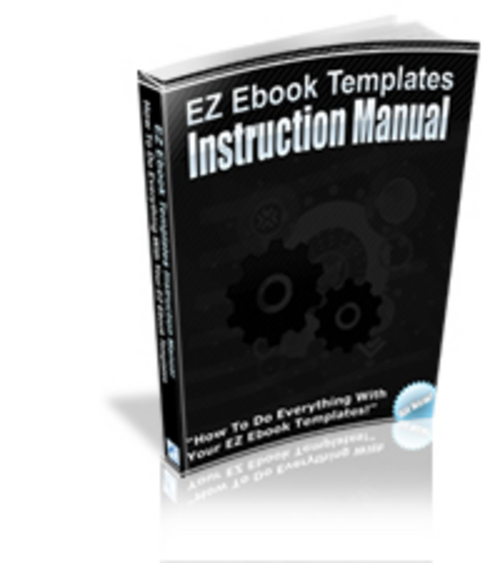 Product picture EZ Ebook Templates Instruction Manual - eBook with MRR