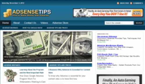 Product picture Adsense Tips Blog - WordPress Blog with PLR