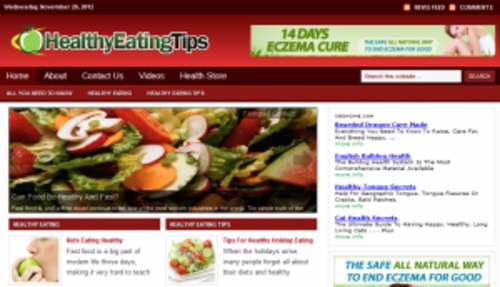 Product picture Healthy Eating Blog - WordPress Blog with PLR