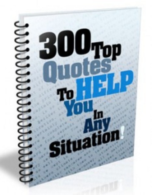 Product picture 300 Top Quotes - eBook with MRR