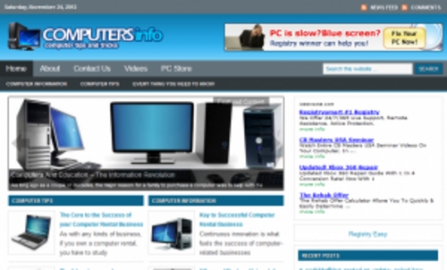 Product picture Computer Tips Blog - WordPress Blog with PLR