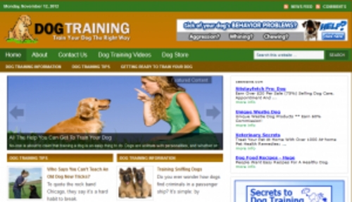 Product picture Dog Training Blog - WordPress Blog with PLR