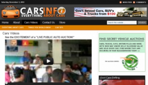 Product picture Cars Blog - WordPress Blog with PLR