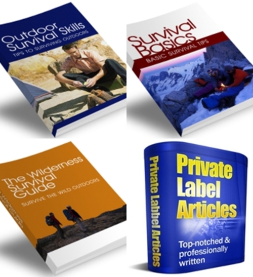 Product picture Survival Treasure - Package ( 3 Ebooks & Articles) with MRR