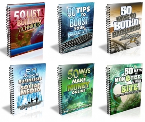 Product picture 50 Ways and Tips Package - 6 eBooks with MRR
