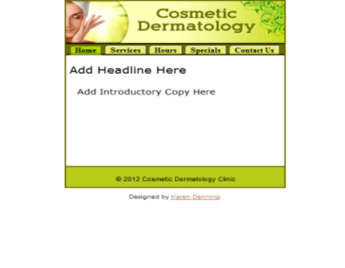Product picture Cosmetic Dermatology Mobile Site Template - Mobile Templates