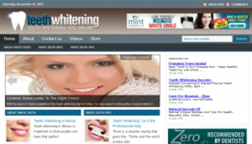 Product picture Teeth Whitening Blog - WordPress Blog with PLR