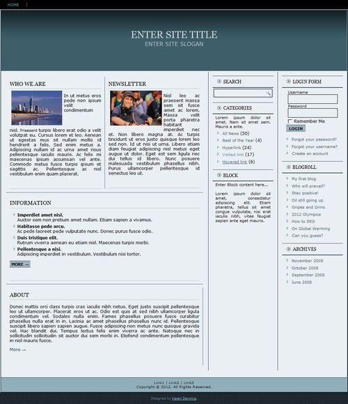 Product picture Responsive Magazine Style Template #5 - Template with PLR