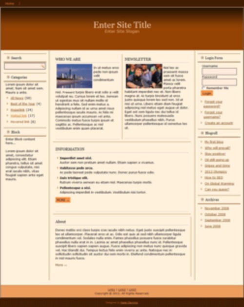 Product picture Responsive Magazine Style Template #4 - Template with PLR