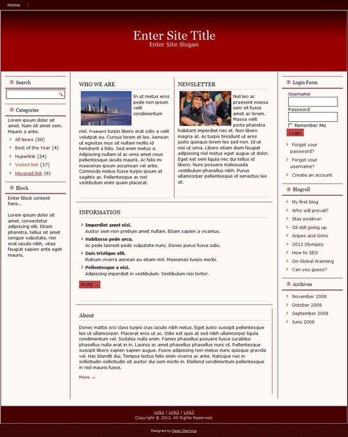 Product picture Responsive Magazine Style Template #1 - Template with PLR