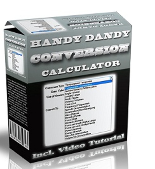 Product picture Handy Dandy Conversion Calculator - Software and Video with MRR