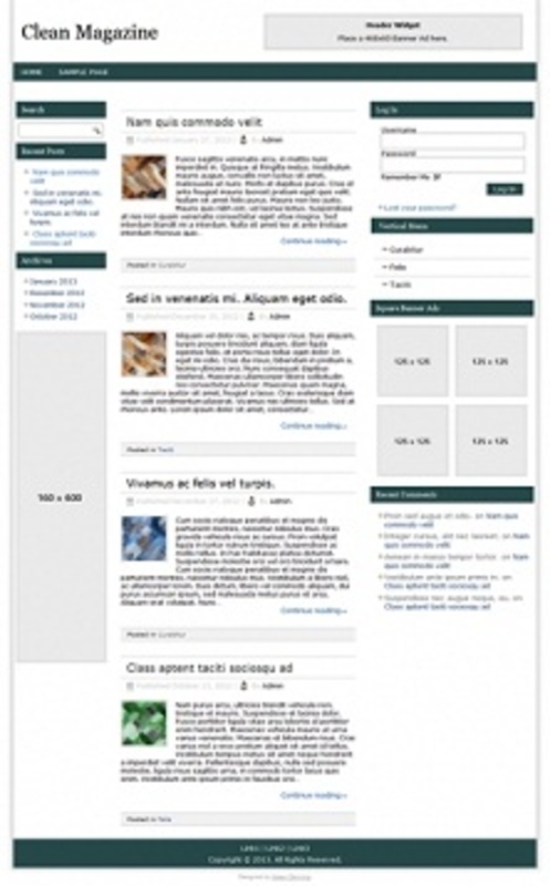 Product picture Clean Magazine Responsive WP Theme - with PLR