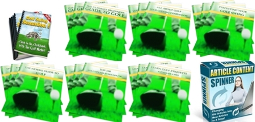 Product picture Golf Swing Sensation - Articles, 6 eBooks , Videos with RR