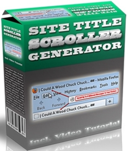Product picture Site Title Scroller Generator - Software & Video with MRR