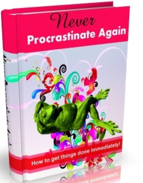 Product picture Never Procrastinate Again - eBook with MRR