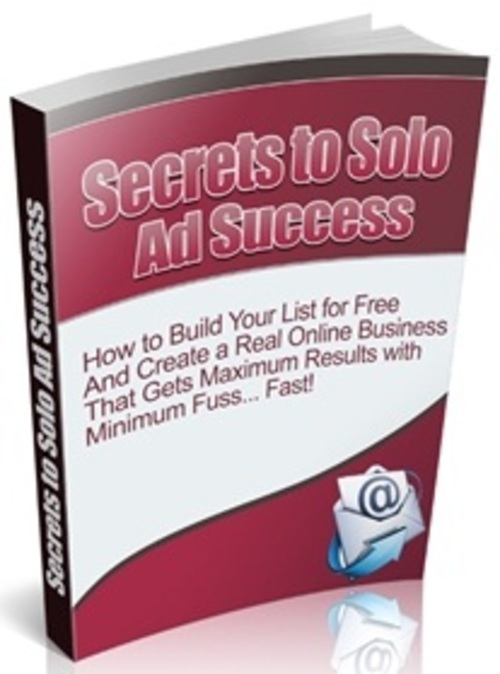 Product picture The Secrets to Solo Ad Success - eBook with MRR