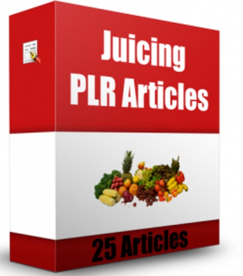 Product picture 25 Juicing PLR Articles - Articles with PLR