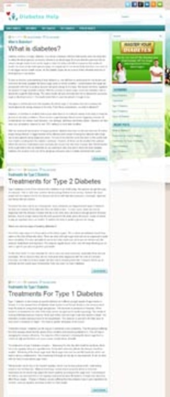 Product picture Diabetes Niche Blog - WP Blog with PLR