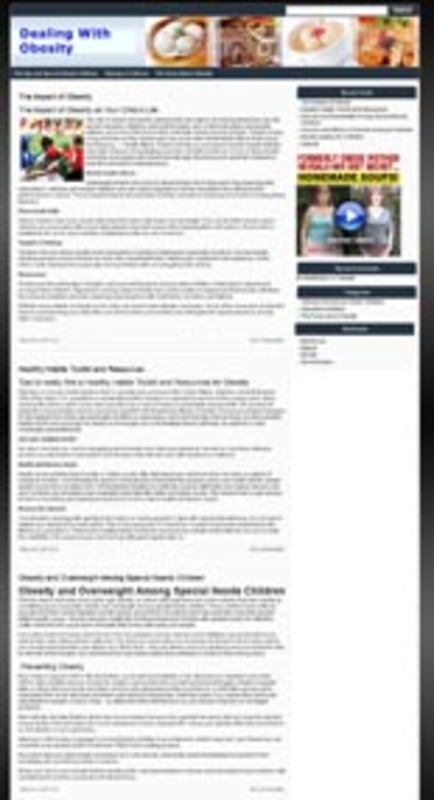 Product picture Obesity Niche Blog - WP Blog with PLR