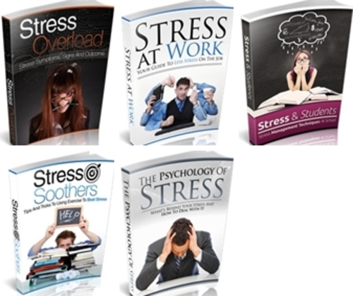 Product picture Strees Package - 5 eBooks with MRR
