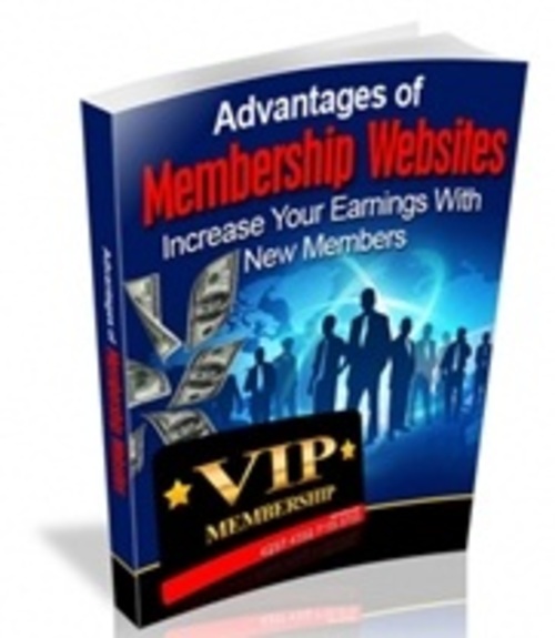 Product picture Advantages Of Membership Websites - eBook with RR