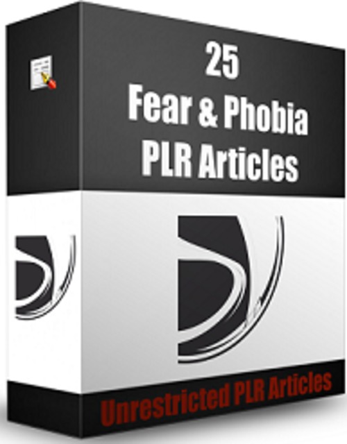 Product picture Fear & Phobia PLR Articles - Articles with PLR License