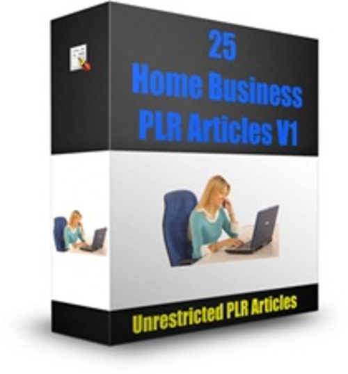 Product picture 25 Home Business PLR Articles V1 - Articles with PLR 