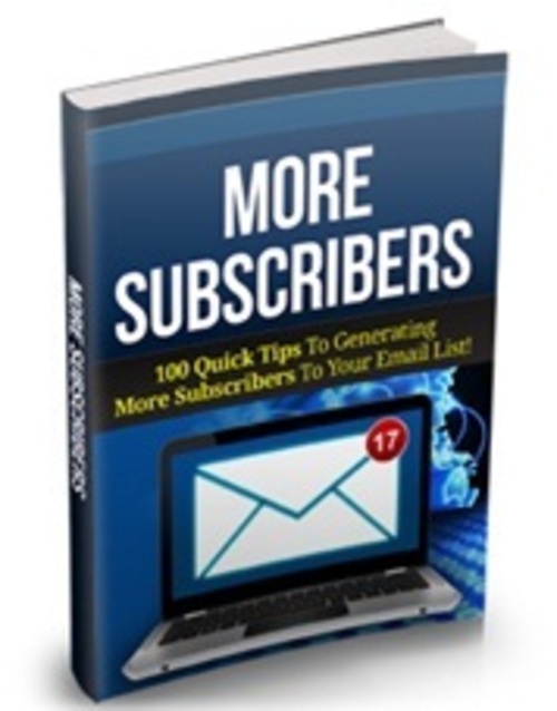 Product picture More Subscribers - eBook with MRR