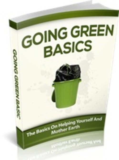 Product picture Going Green Basics - eBook with MRR 