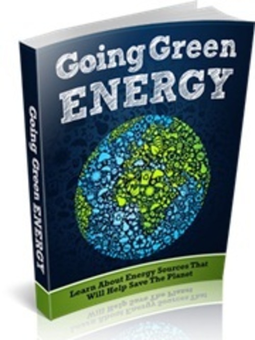 Product picture Going Green Energy - eBook with MRR 