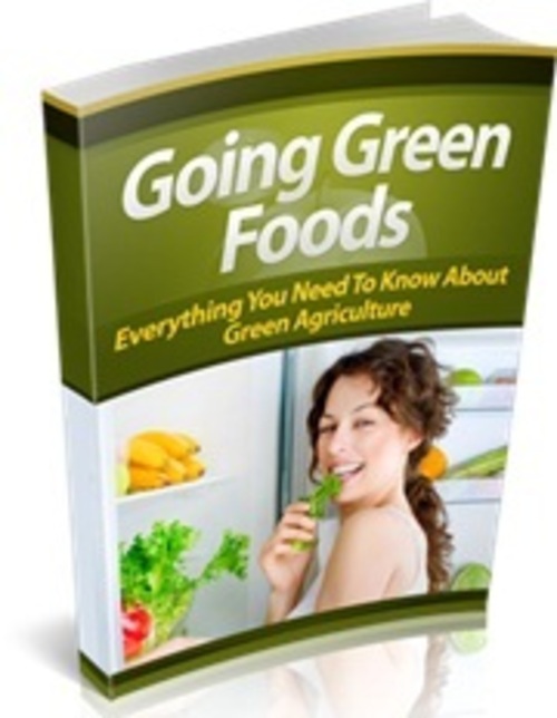 Product picture Going Green Foods - eBook with MRR 