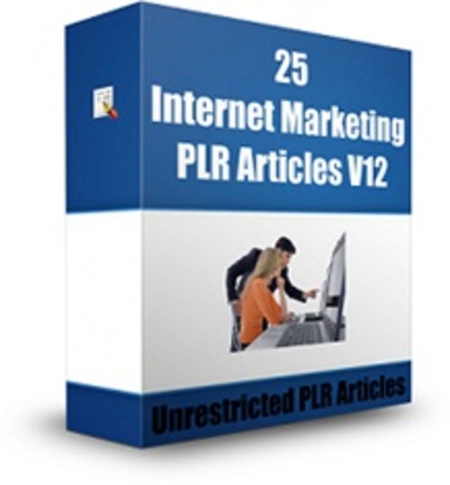 Product picture 25 Internet Marketing PLR Articles V12 - Articles with PLR 