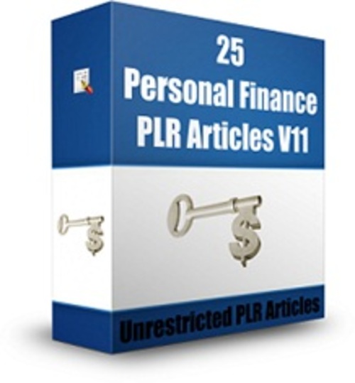 Product picture 25 Personal Finance PLR Articles V11 - Articles with PLR 
