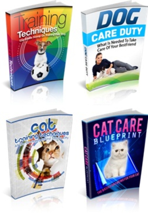 Product picture Pets Package - 4 eBooks with MRR